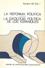 Portada La reforma política. La ideología política de los españoles