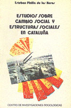 Portada Estudios sobre Cambio Social y Estructuras Sociales en Cataluña
