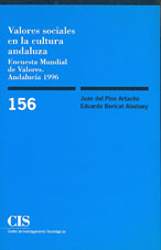 Portada Valores sociales en la cultura andaluza: Encuesta Mundial de Valores. Andalucía 1996
