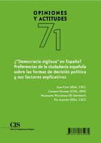Portada ¿'Democracia sigilosa' en España ? Preferencias de la ciudadanía española sobre las formas de decisión política y sus factores explicativos