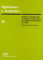 Portada Familia y reproducción en España a partir de la Encuesta de Fecundidad de 1999