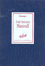 Portada Homenaje a José Antonio Maravall