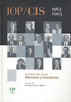 Portada IOP/CIS 1963-2003: Entrevistas a sus Directores y Presidentes